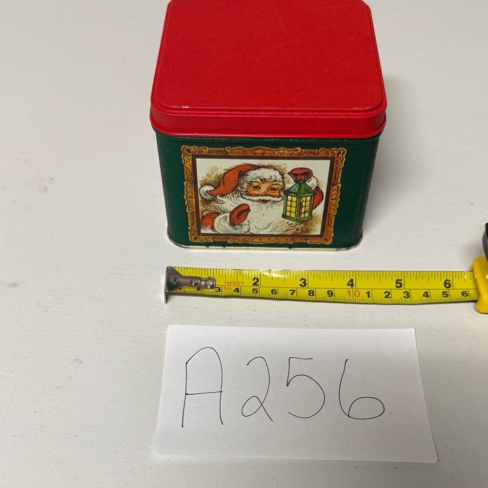 Festive Santa Claus Tin Box